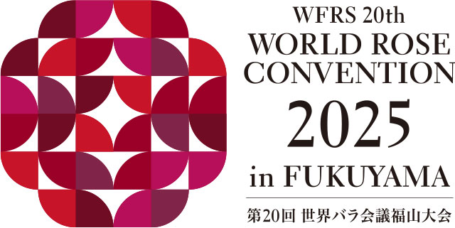 20th World Rose Conference Fukuyama Tournament Logo Deployment Example 1